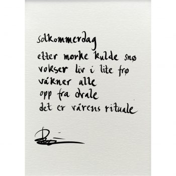 "solkommerdag", dikt
