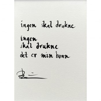 "ingen skal drukne", dikt