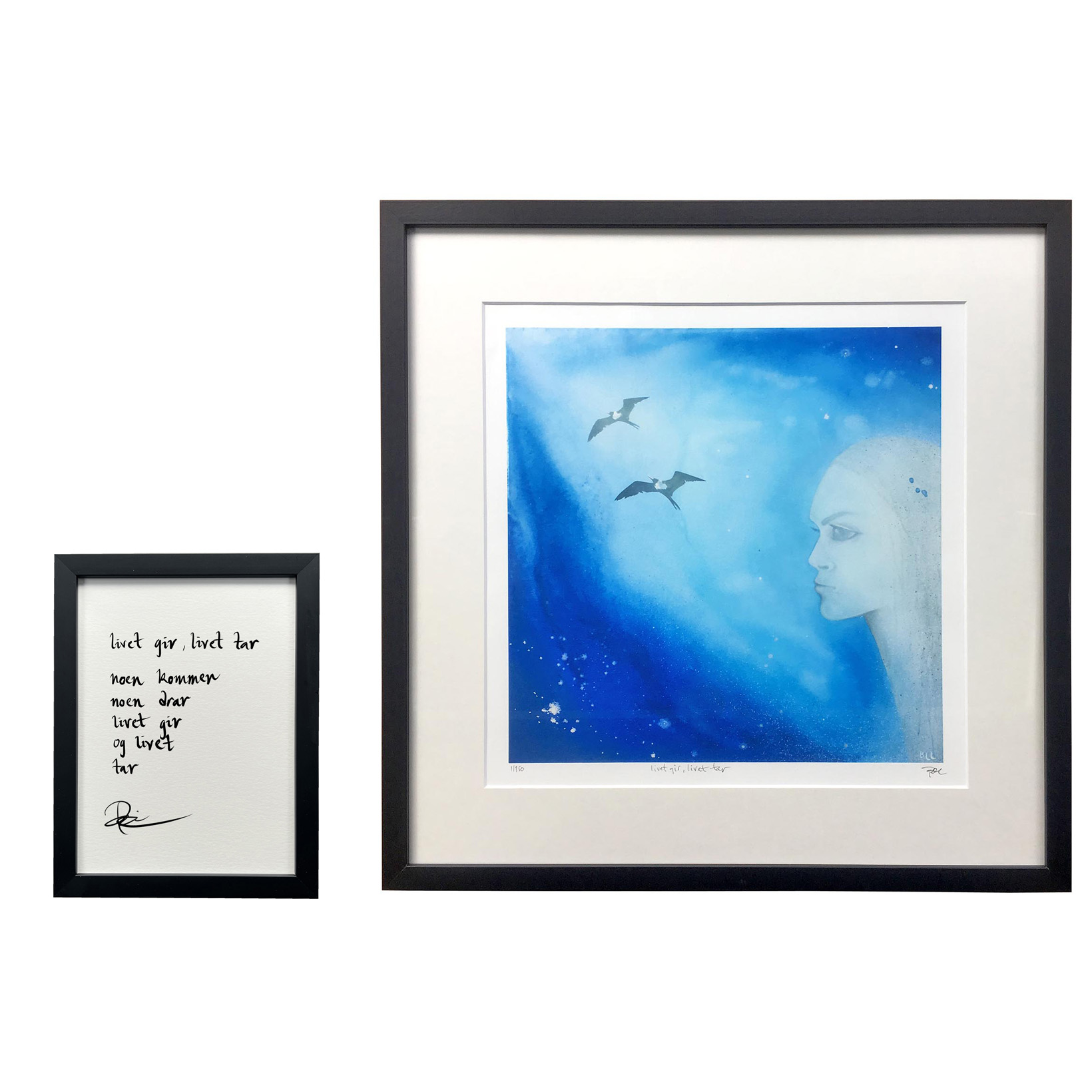 "livet gir, livet tar", trykk