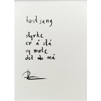 "høstsang", dikt