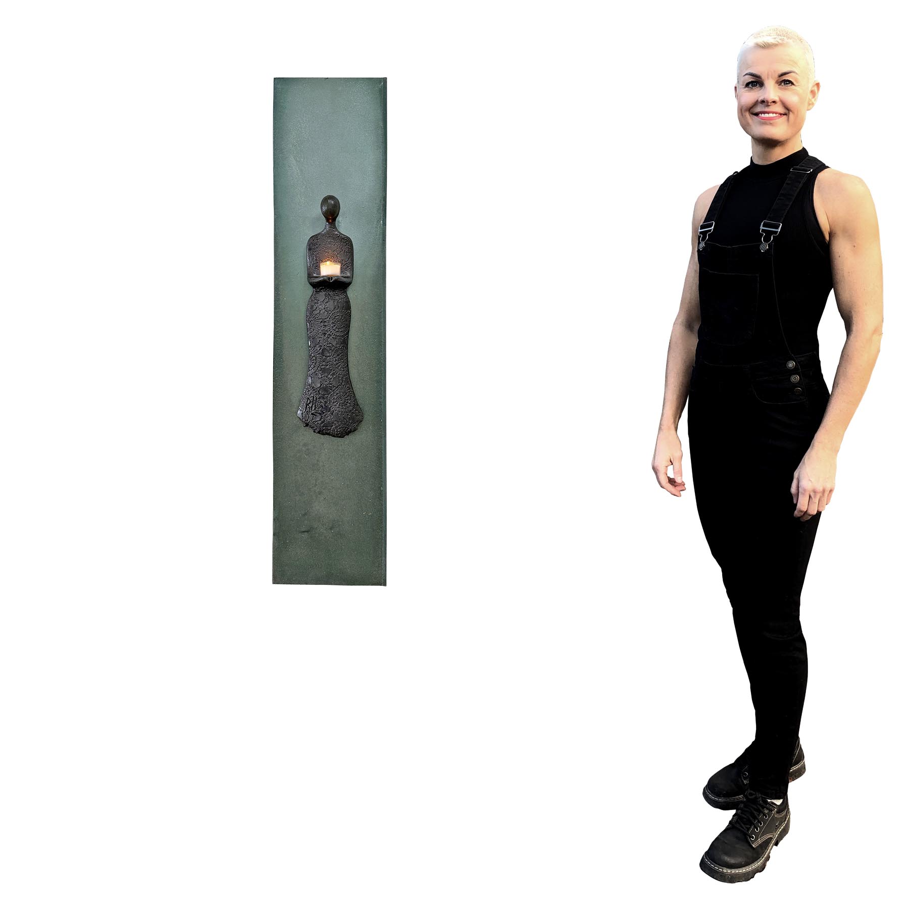 Lysdame, original på metall