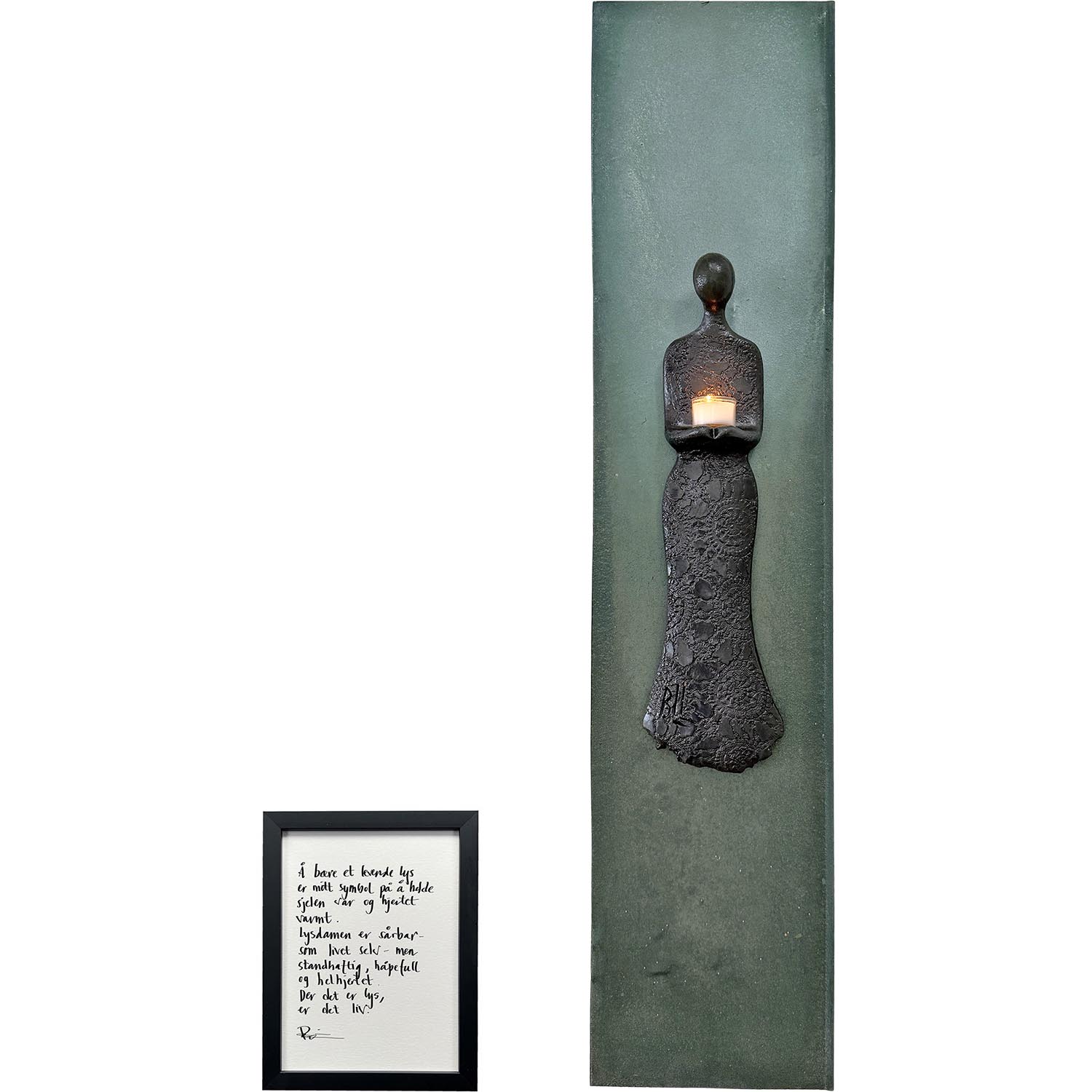 Lysdame, original på metall