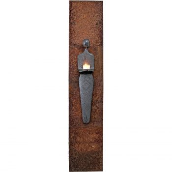 Lysdame, original på collage av metall