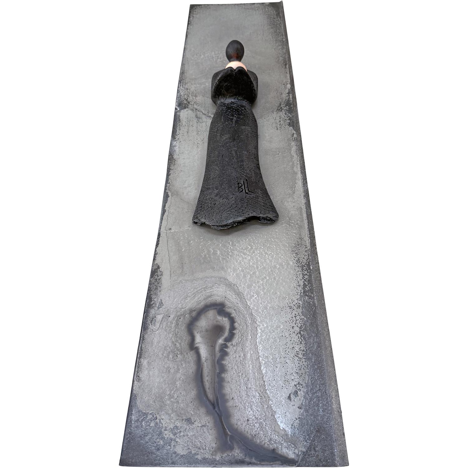 Lysdame, original på metall